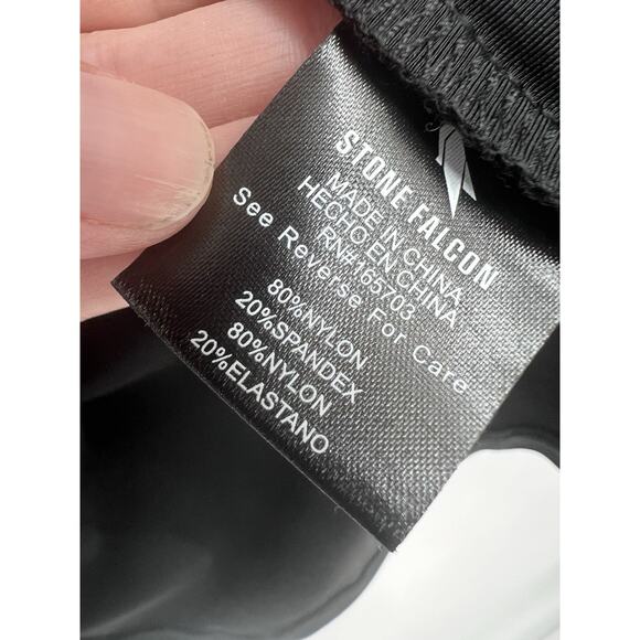 Stone Falcon Black Short Sleeve Polo Shirt Men’s Small NWT - Picture 5 of 5